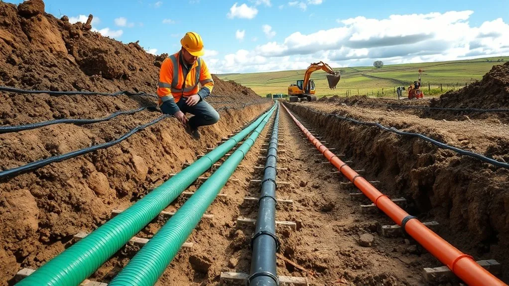 Cable Ducting Installation in Sandwich | Protective Underground Ducting